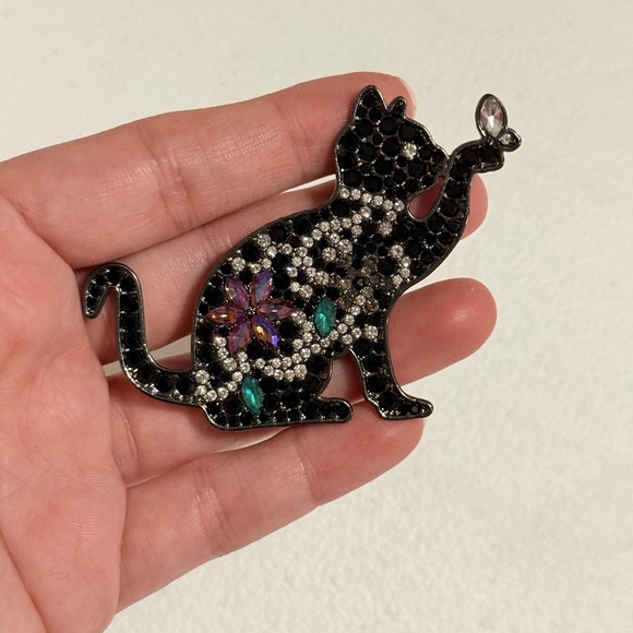 Elegant Multicolor Cat Brooch 🌷 - Picture 5 of 7